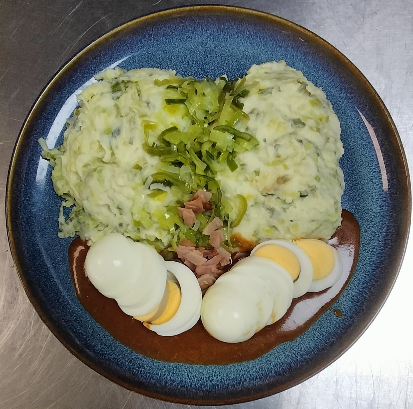 Stamppot Prei met ei