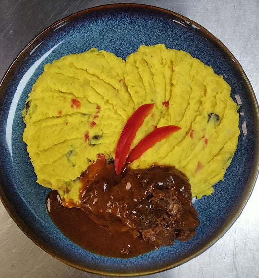 Stamppot Witte kool met kerrie