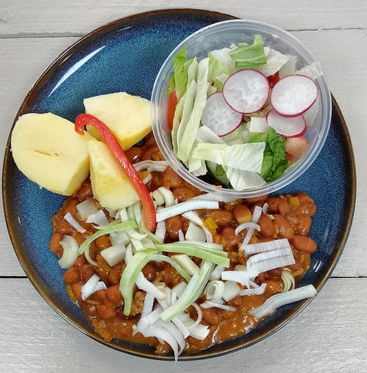 Noord-Hollandse Bonenschotel ( piccalilly, gehakt, selderij), rauwkost ( 36-wo-B)